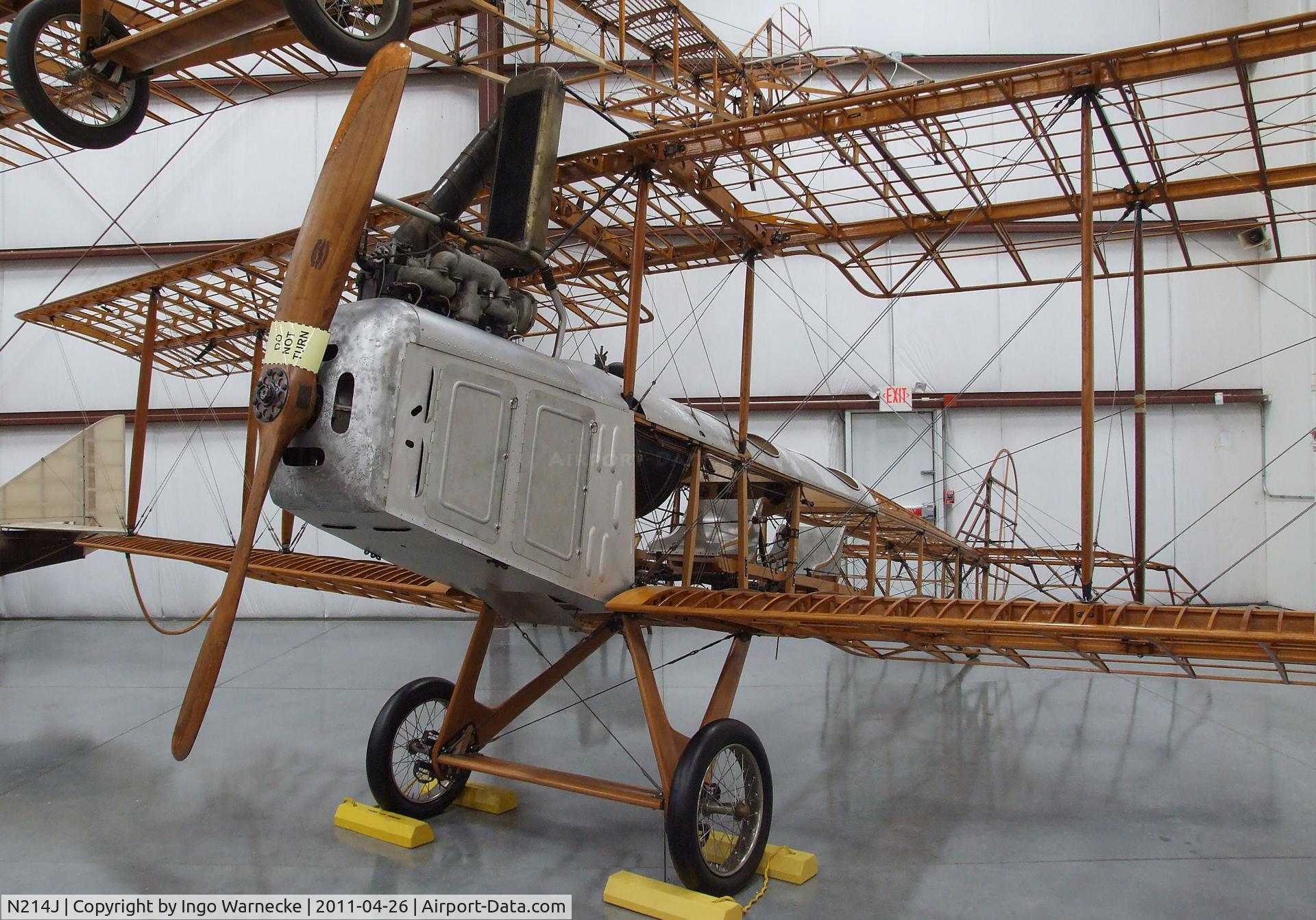 N214J, Standard Aircraft Co J-1 C/N 214, Standard Aircraft Co J-1 at the Yanks Air Museum, Chino CA