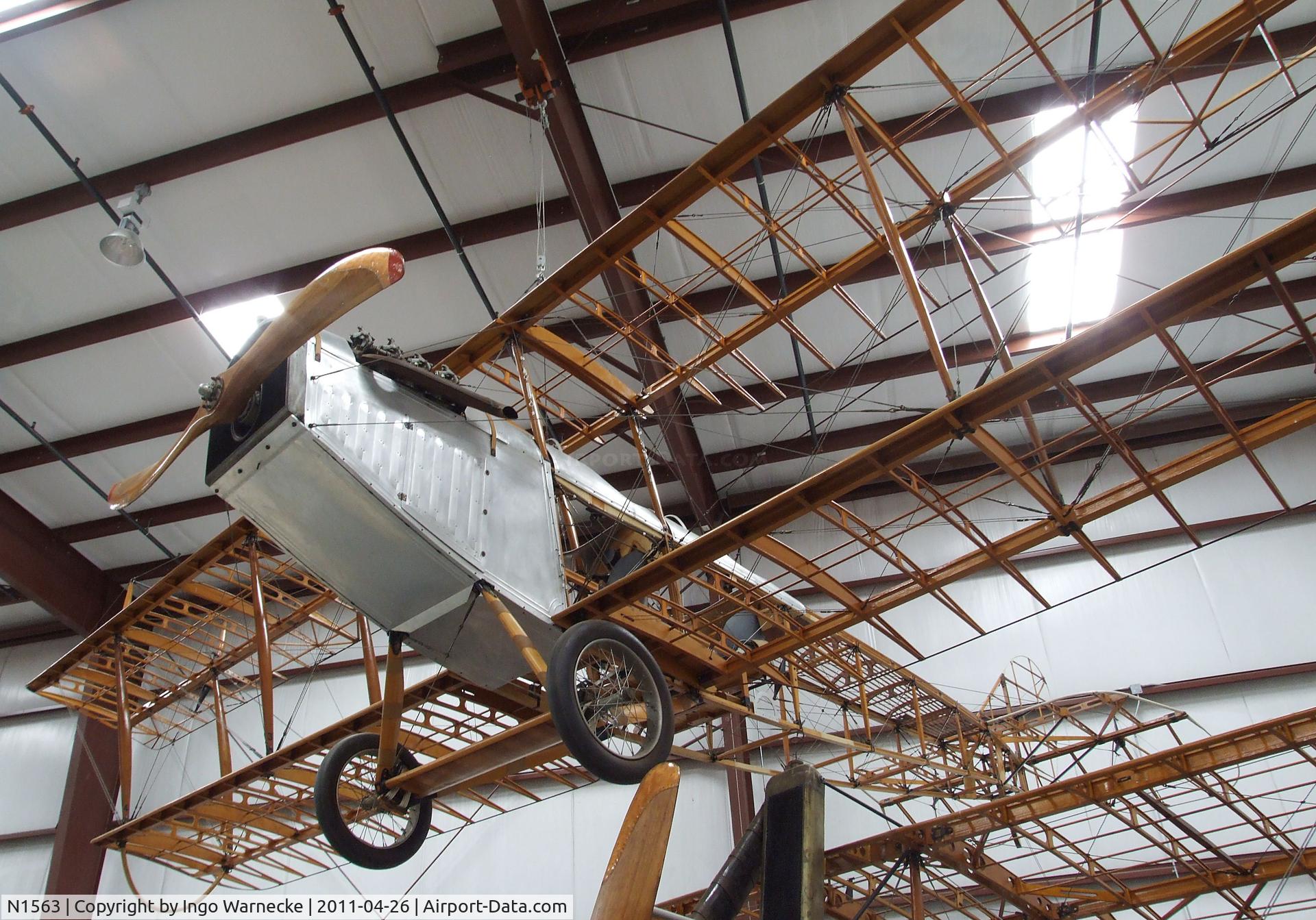 N1563, Curtiss JN-4D Jenny C/N D-51, Curtiss JN-4D (without skin) at the Yanks Air Museum, Chino CA