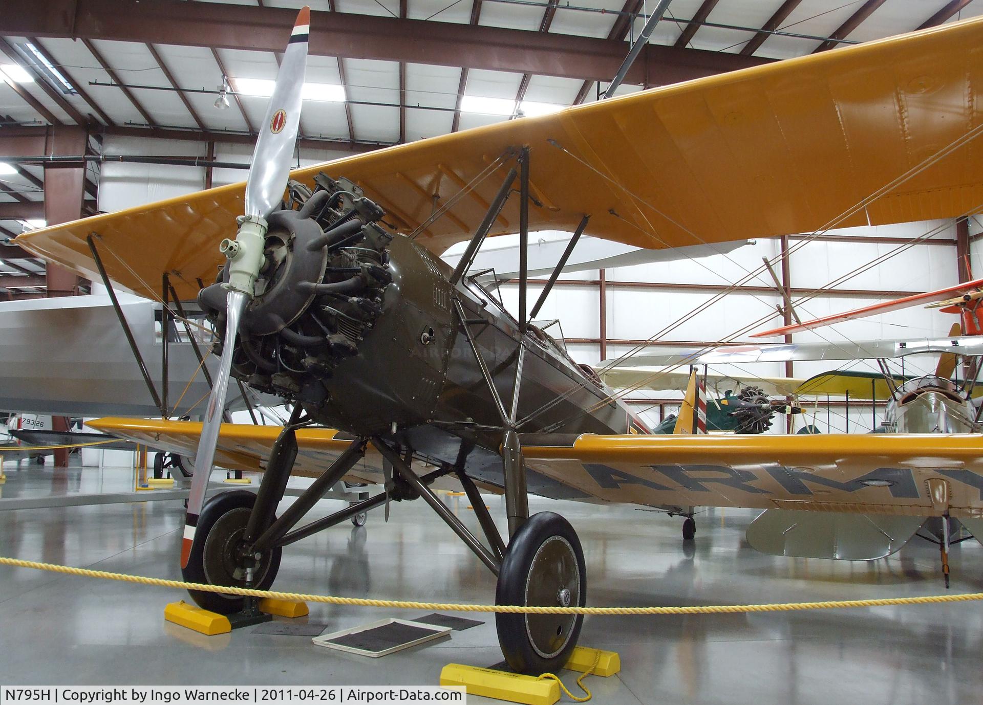 N795H, 1931 Stearman 6L Cloudboy C/N 6004, Stearman 6L Cloudboy (YPT-9B) at the Yanks Air Museum, Chino CA