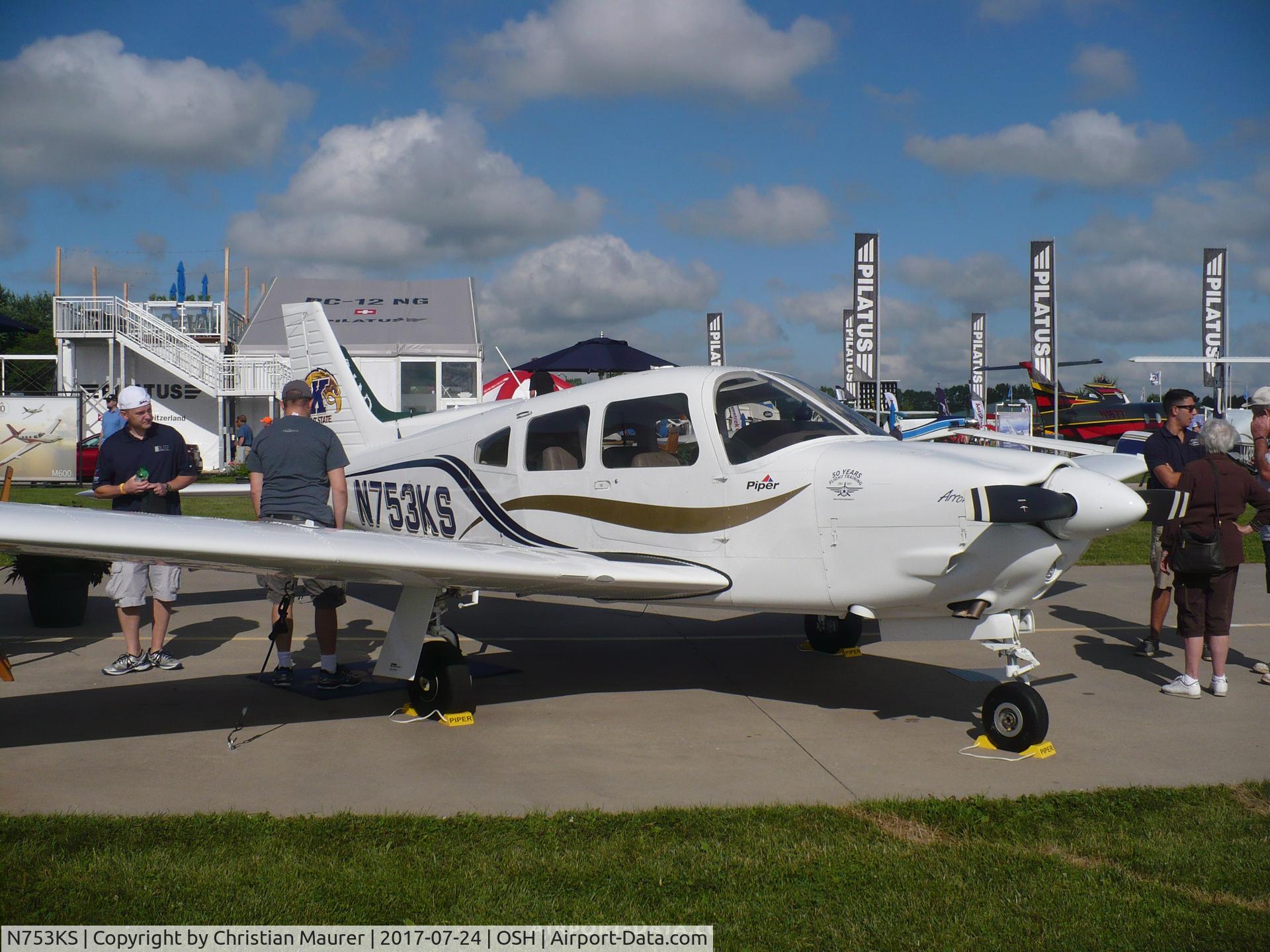N753KS, 2015 Piper PA-28R-201 Cherokee Arrow III C/N 2844159, Piper PA-28R