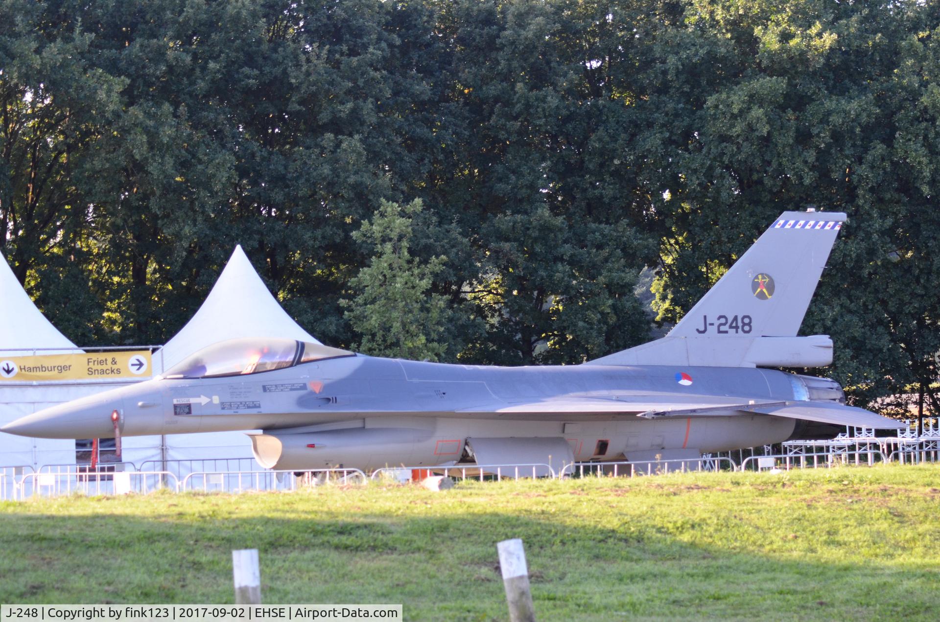 J-248, 1978 Fokker F-16A Fighting Falcon C/N 6D-37, F16 STATIC AT SEPPE