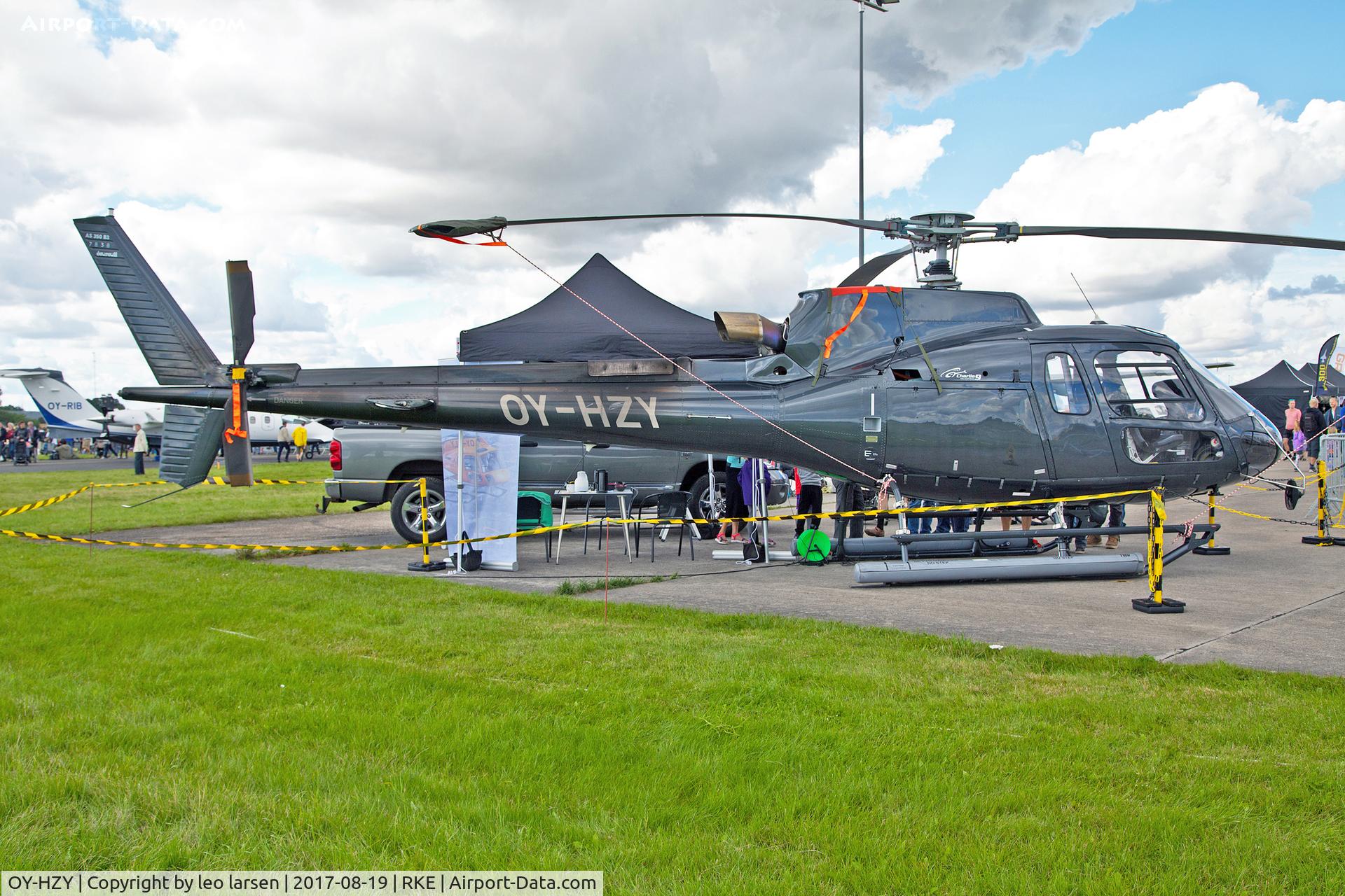 OY-HZY, 2014 Eurocopter AS-350B-3 Ecureuil Ecureuil C/N 7838, Roskilde air show 19.8.2017