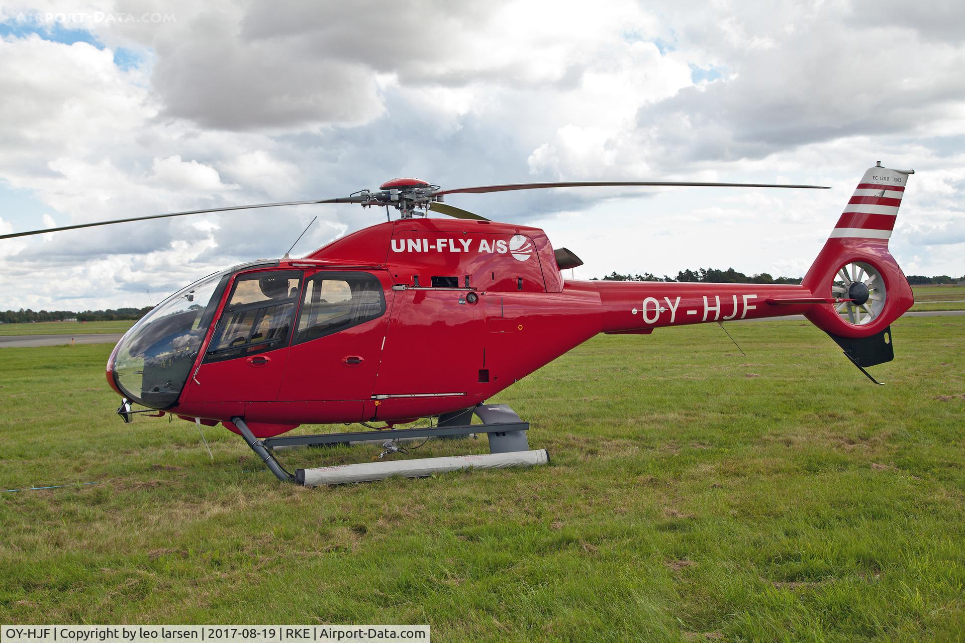 OY-HJF, 2007 Eurocopter EC-120B Colibri C/N 1503, Roskilde air show 19.8.2017