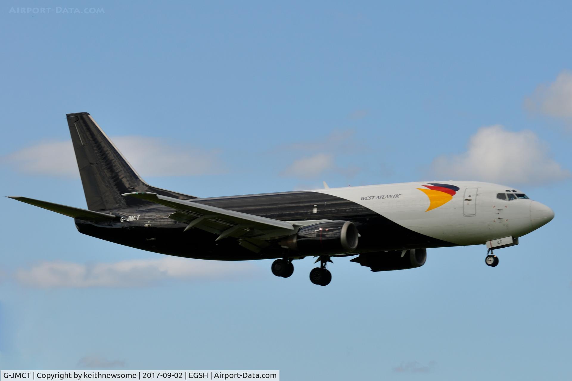 G-JMCT, 1989 Boeing 737-3Y0 C/N 24546, Arriving for maintenance, formerly G-ZAPV.