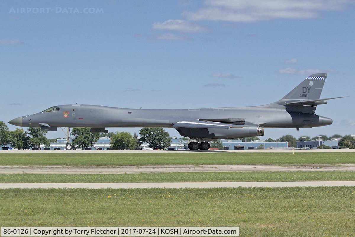 86-0126, 1986 Rockwell B-1B Lancer C/N 86, At 2017 EAA AirVenture at Oshkosh