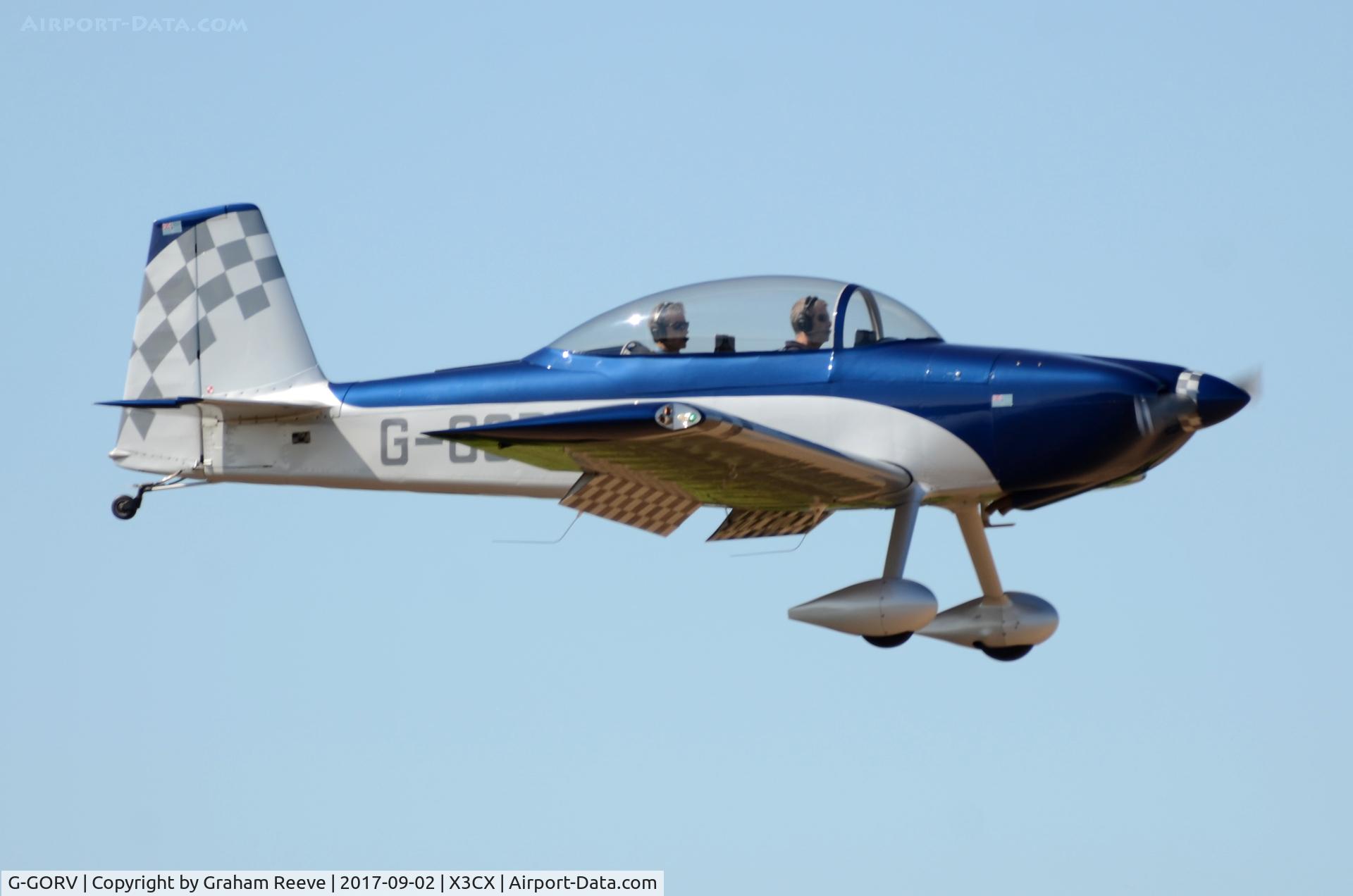 G-GORV, 2013 Vans RV-8 C/N LAA 303-14847, Landing at Northrepps.