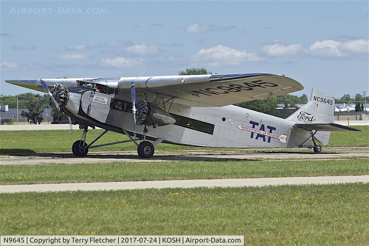 N9645, 1928 Ford 5-AT-B Tri-Motor C/N 8, At 2017 EAA AirVenture at Oshkosh