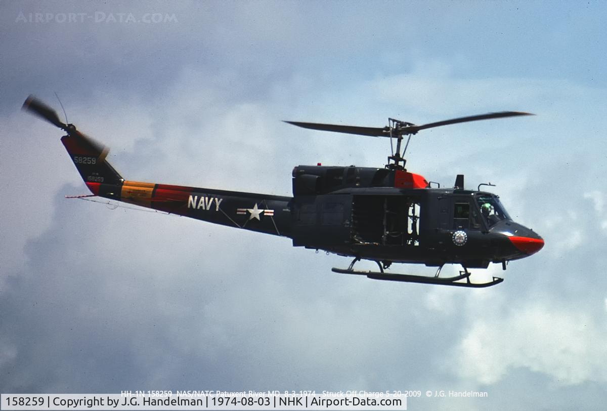 158259, Bell UH-1N Iroquois C/N 31430, Over Pax River.