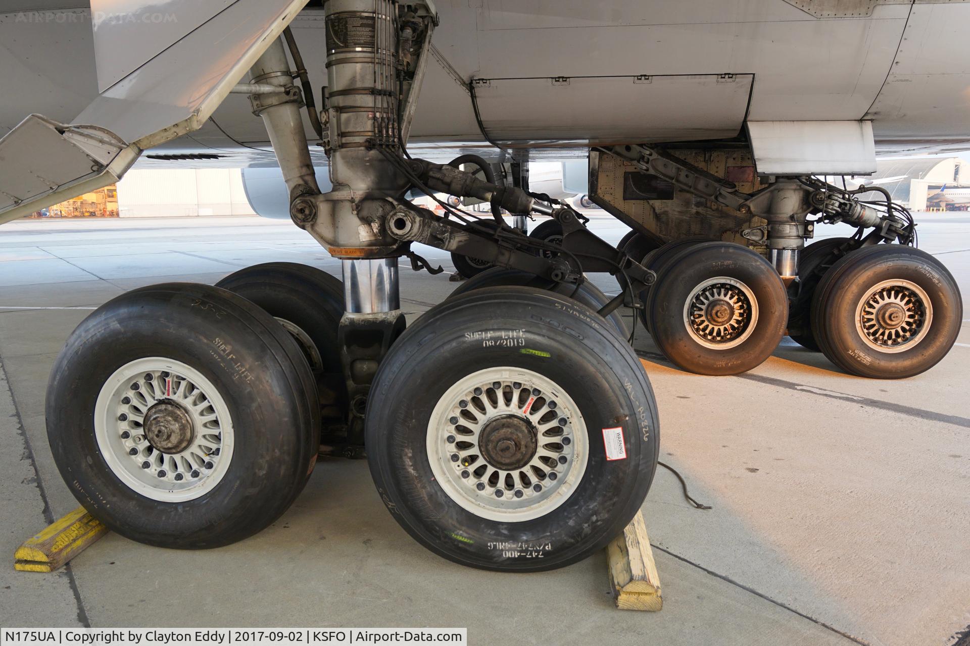 N175UA, 1990 Boeing 747-422 C/N 24382, SFO 2017.