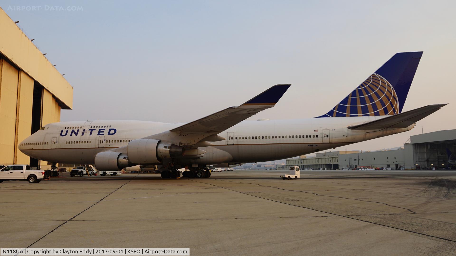 N118UA, 1999 Boeing 747-422 C/N 28811, SFO 2017.