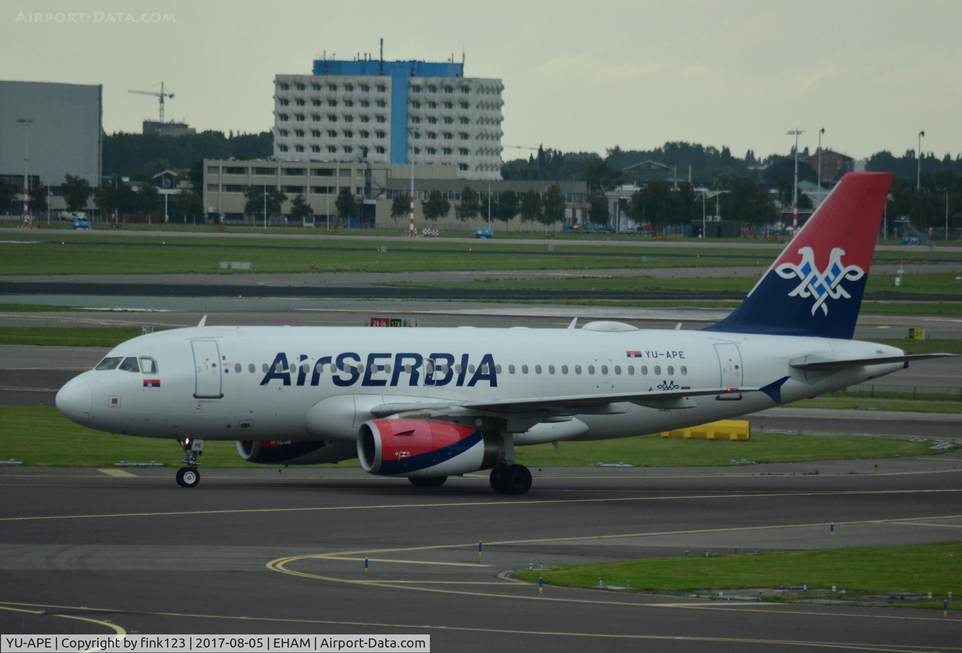 YU-APE, 2007 Airbus A319-132 C/N 3252, air serbia A319
