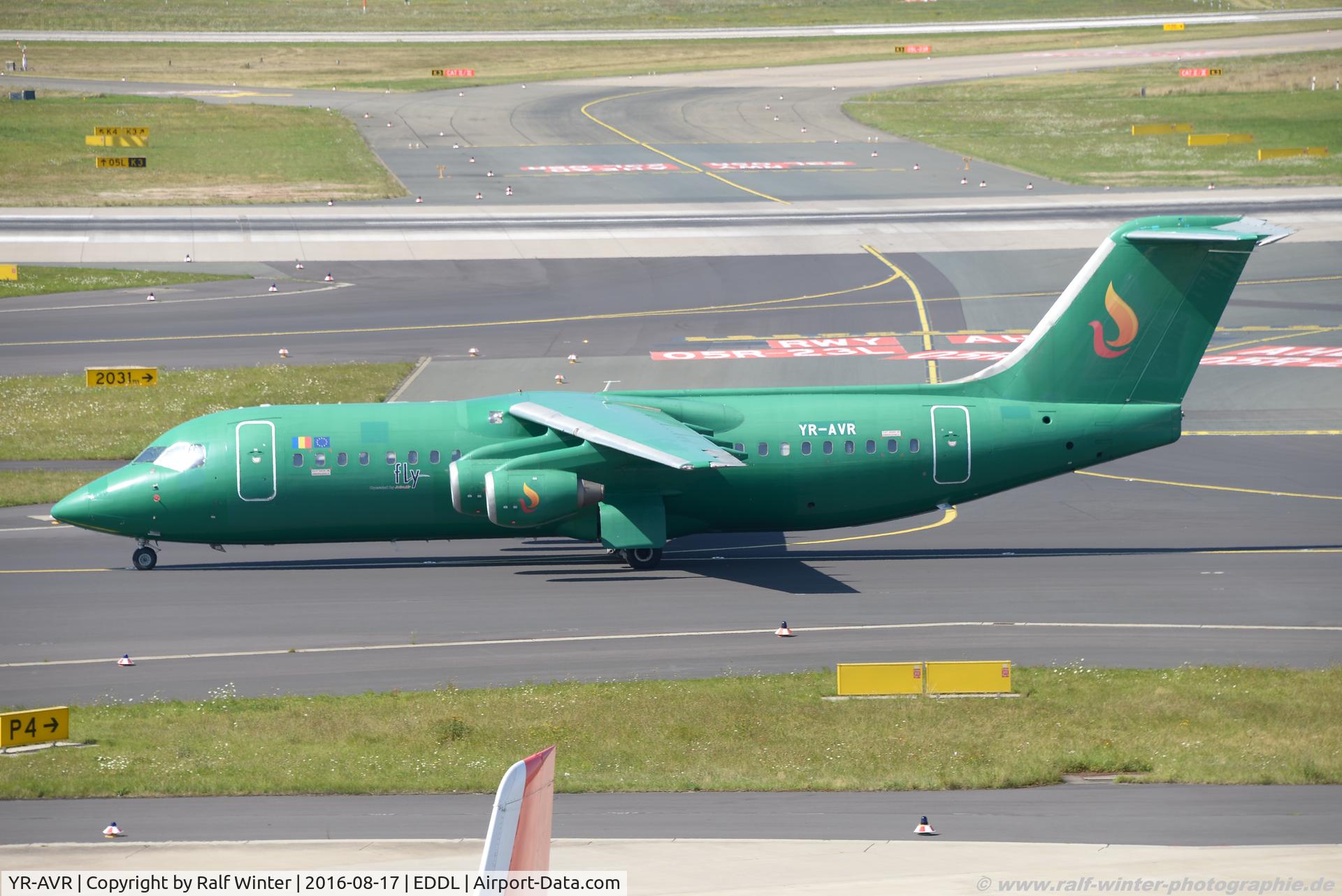 YR-AVR, 1991 British Aerospace BAe.146-300 C/N E3193, British Aerospace BAe 146-300 - AVW Aviro Air - E3193 - YR-AVR - 17.08.2016 - DUS