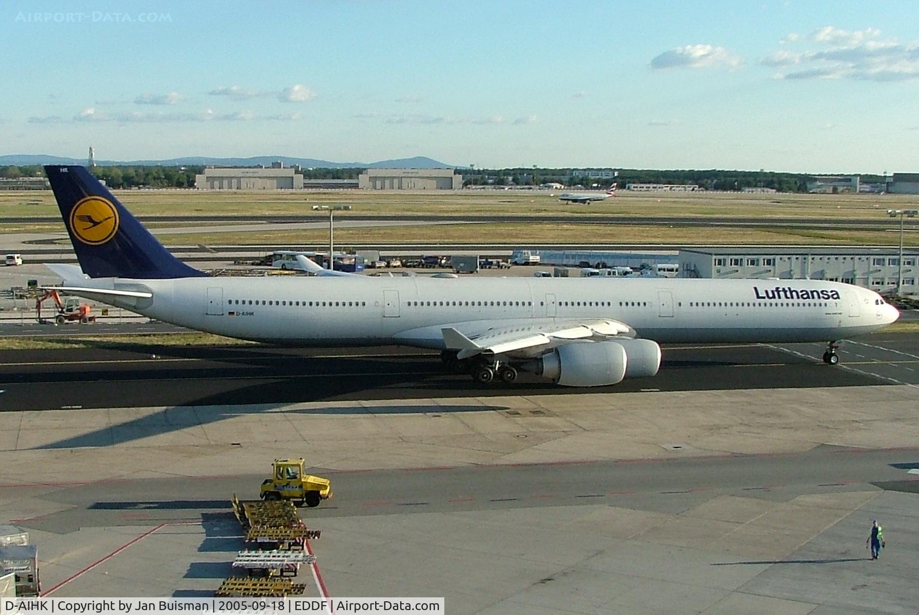 D-AIHK, 2004 Airbus A340-642 C/N 580, Lufthansa