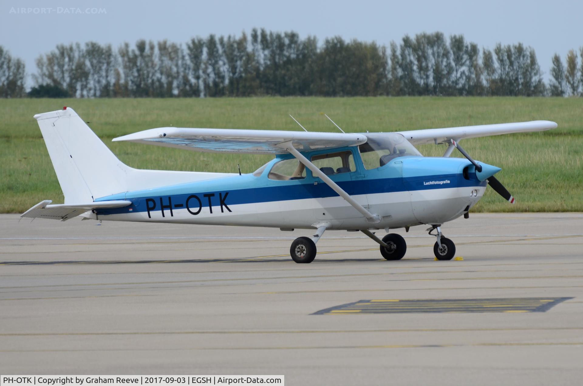 PH-OTK, Reims F172N Skyhawk C/N 1963, Parked at Norwich.