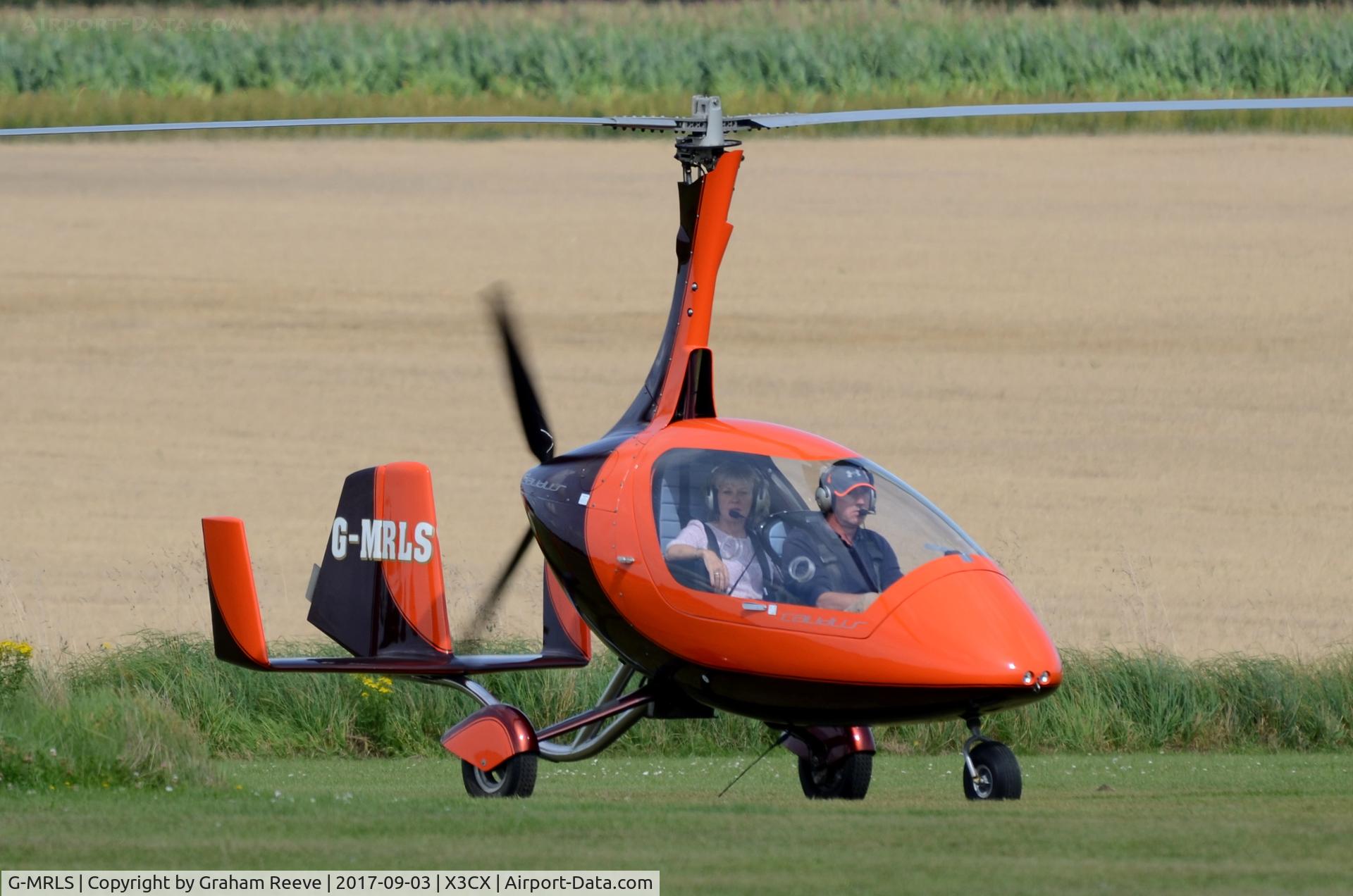G-MRLS, 2012 Rotorsport UK Calidus C/N RSUK/CALS/020, Just landed at Northrepps.