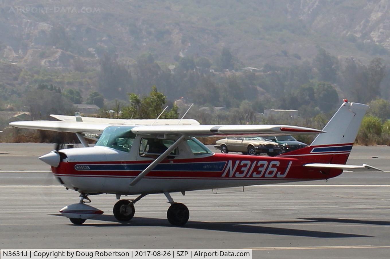 N3631J, 1966 Cessna 150G C/N 15064931, 1966 Cessna 150G, Continental O-200-100 Hp, taxi to Rwy22