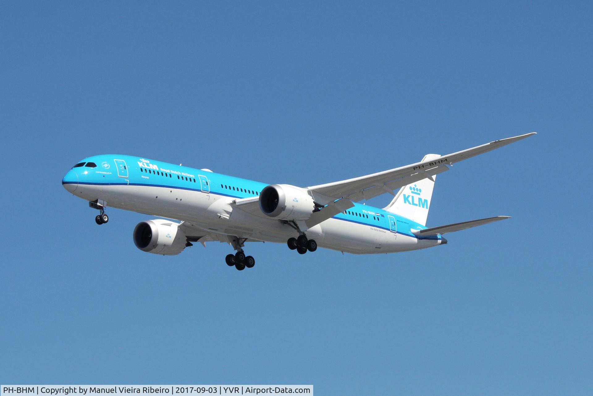 PH-BHM, 2017 Boeing 787-906 Dreamliner C/N 38776, The first KLM B787 flight to Vancouver