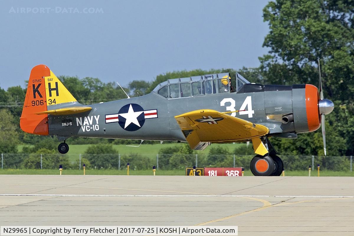 N29965, 1944 North American AT-6D Texan C/N 90634, at 2017 AirVenture at Oshkosh