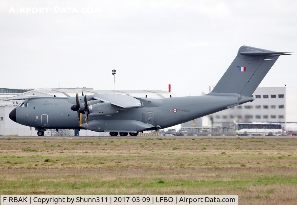 F-RBAK, 2016 Airbus A400M-180 C/N 053, Ready for take off from rwy 32R