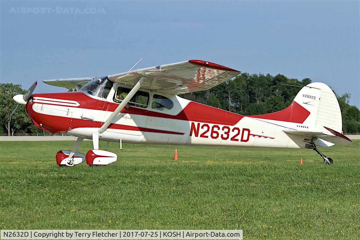 N2632D, 1952 Cessna 170B C/N 20784, at 2017 AirVenture at Oshkosh