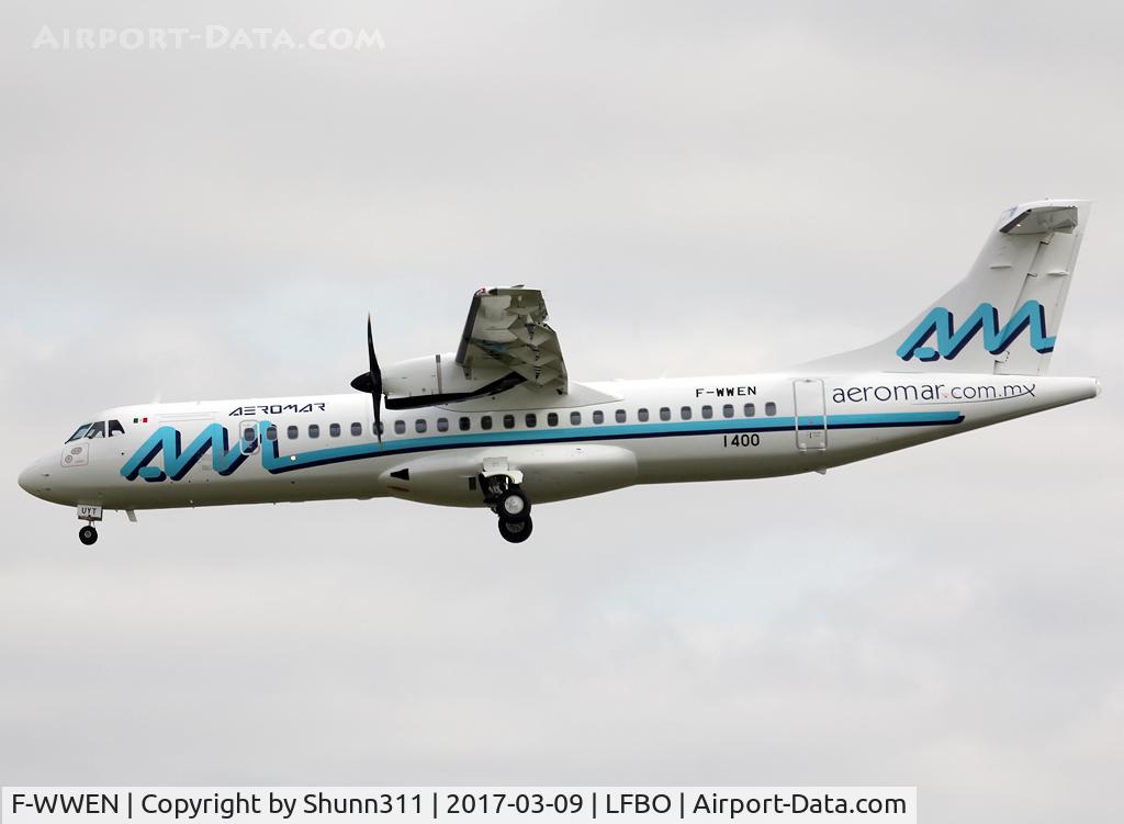 F-WWEN, 2017 ATR 72-600 C/N 1400, C/n 1400 - To be XA-UYT
