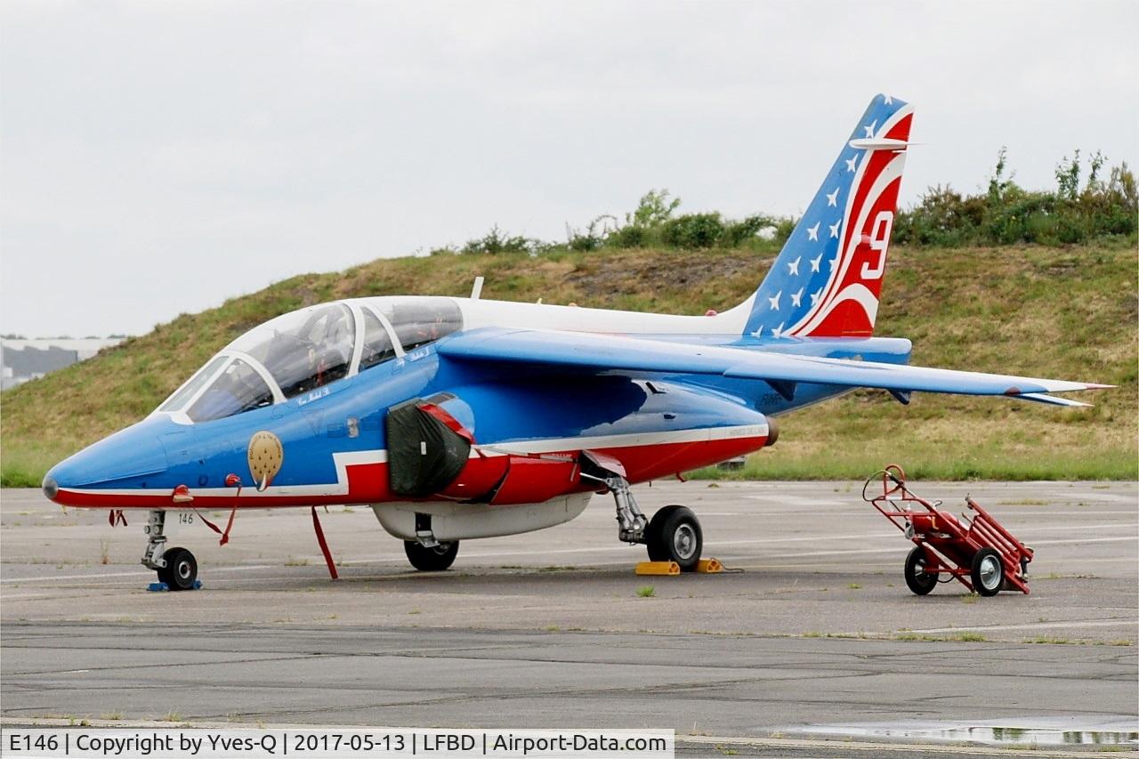 E146, Dassault-Dornier Alpha Jet E C/N E146, Dassault-Dornier Alpha Jet E (F-UHRR), Athos 09 of Patrouille de France 2017, Flight line, Bordeaux-Mérignac Air Base 106 (LFBD-BOD) Open day 2017