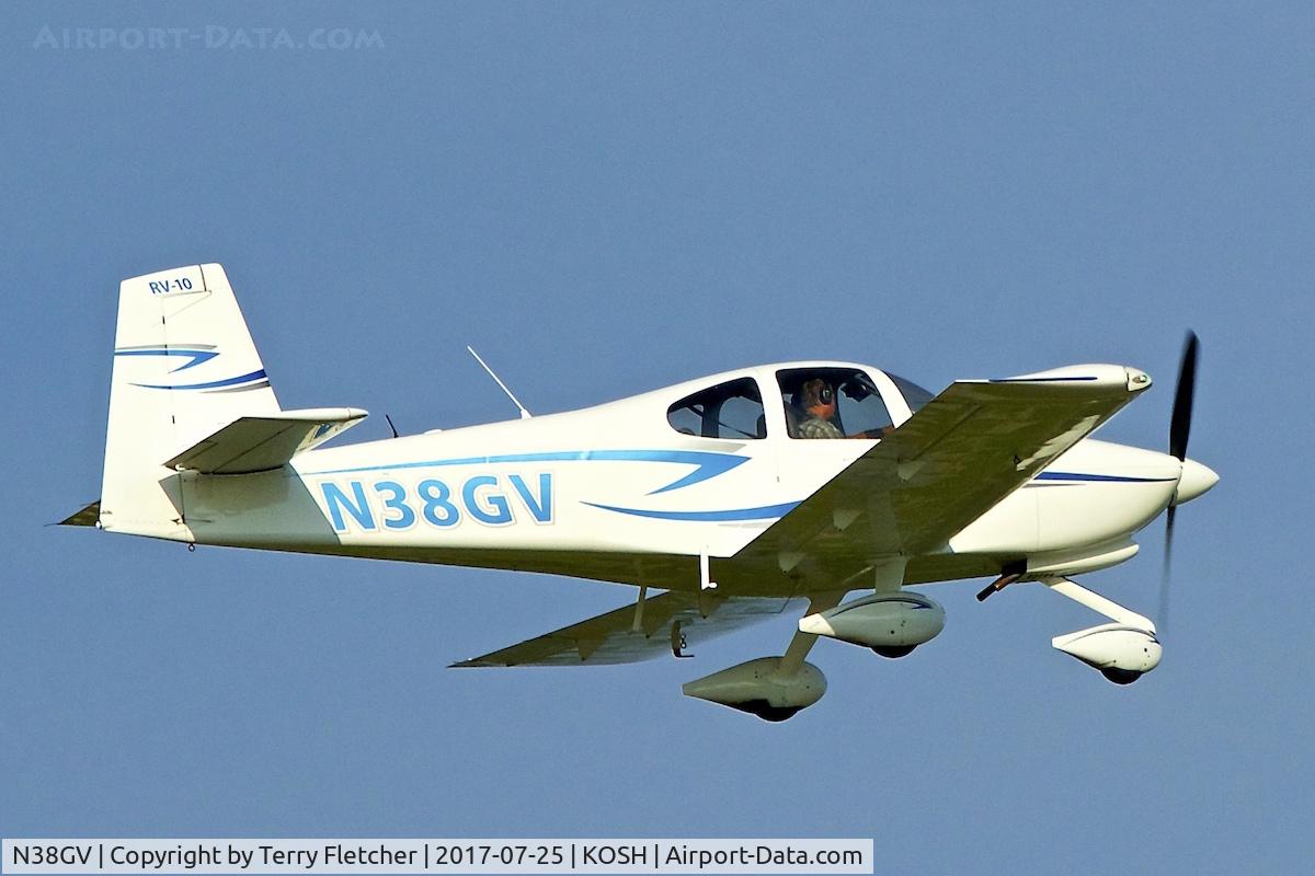N38GV, 2010 Vans RV-10 C/N 40850, at 2017 AirVenture at Oshkosh