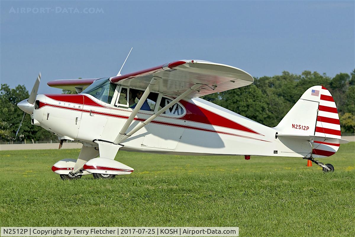 N2512P, 1955 Piper PA-22-150 Tri-Pacer C/N 22-2874, at 2017 AirVenture at Oshkosh