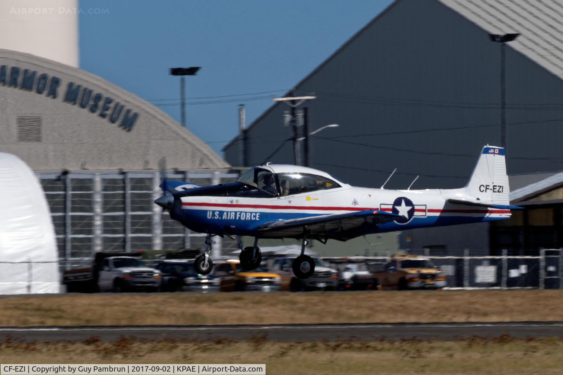 CF-EZI, 1946 North American Navion (NA-145) C/N NAV-4-399, Landing