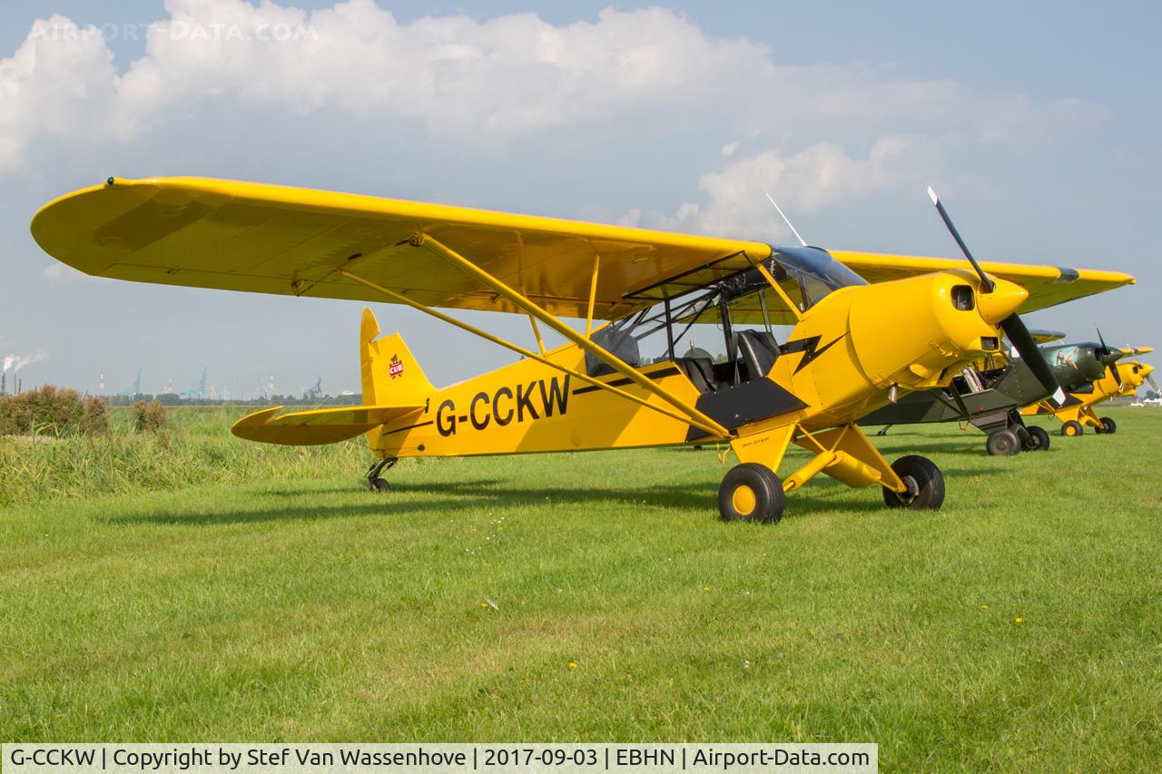 G-CCKW, 1954 Piper L-21B Super Cub (PA-18-135) C/N 18-3535, First stop at Hoevene