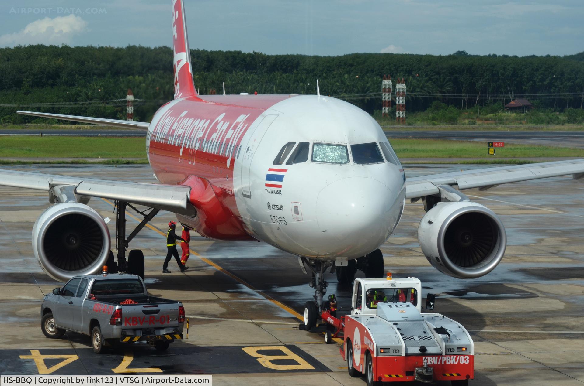 HS-BBQ, 2015 Airbus A320-216 C/N 6428, Air asia ready for pushback