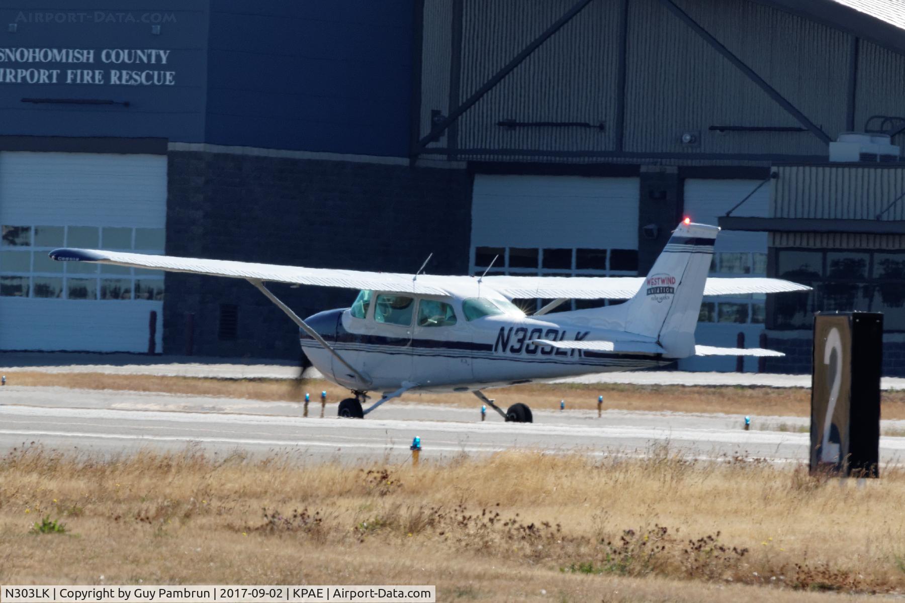 N303LK, 1973 Cessna 172M C/N 17262140, Just landed