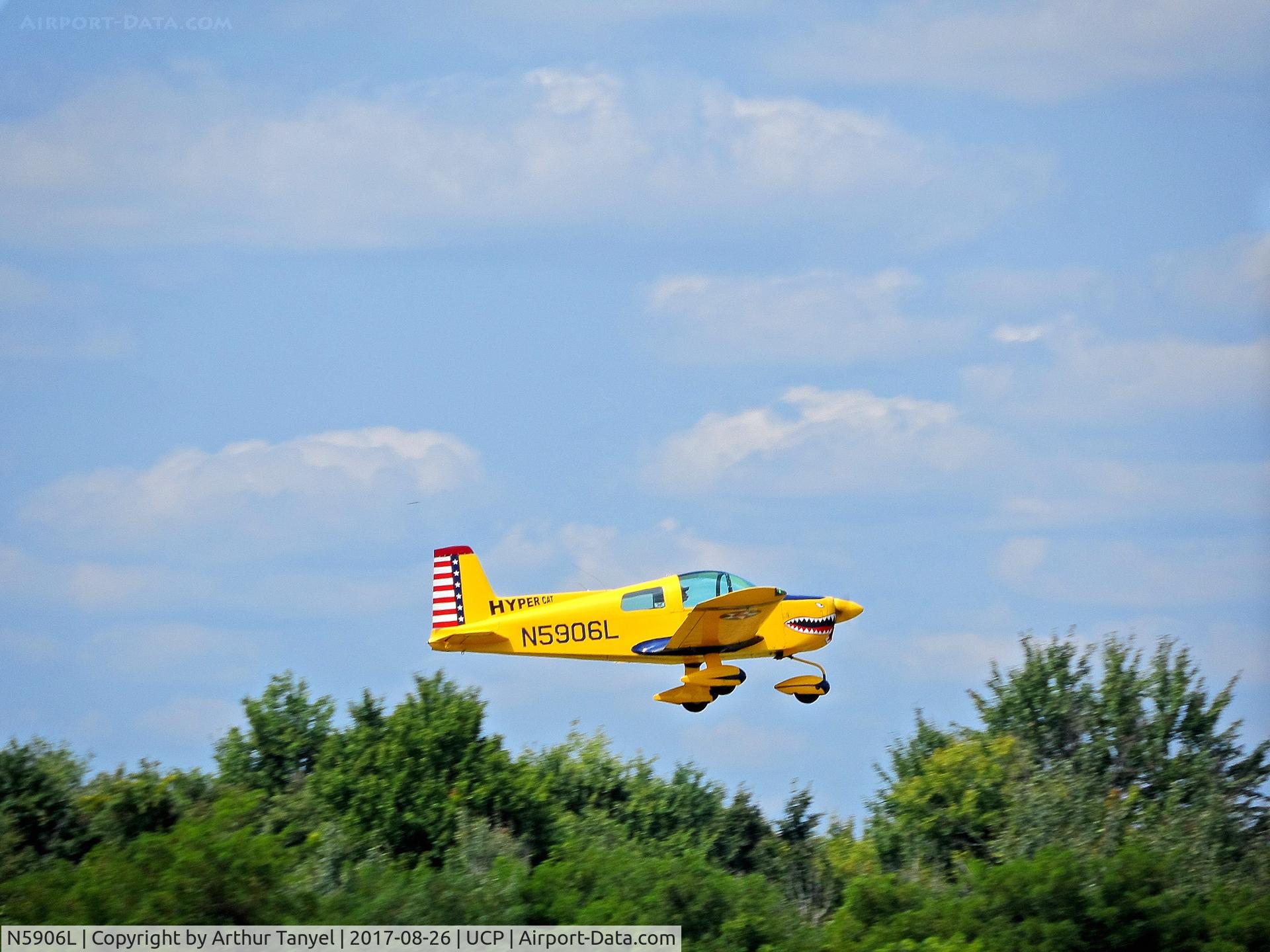 N5906L, 1969 American AA-1 Yankee C/N AA1-0206, Taking off from the 2017 UCP Wheels and Wings Airshow