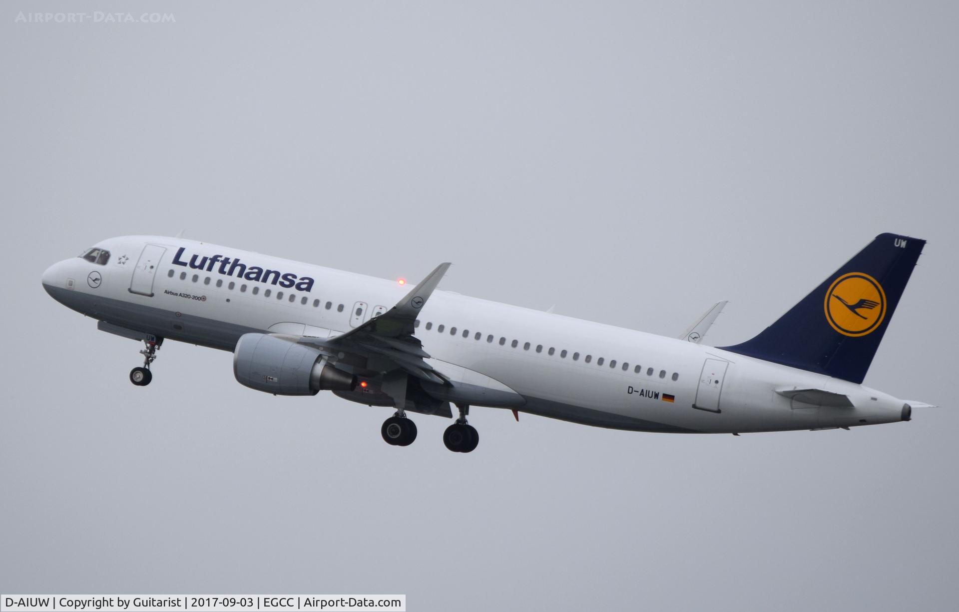 D-AIUW, 2016 Airbus A320-214 C/N 7251, At Manchester