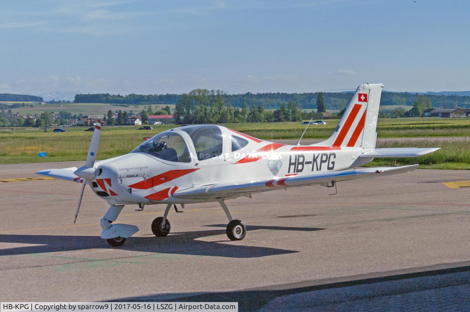 HB-KPG, 2010 Tecnam P-2002JF Sierra C/N 125, on the ramp at Grenchen