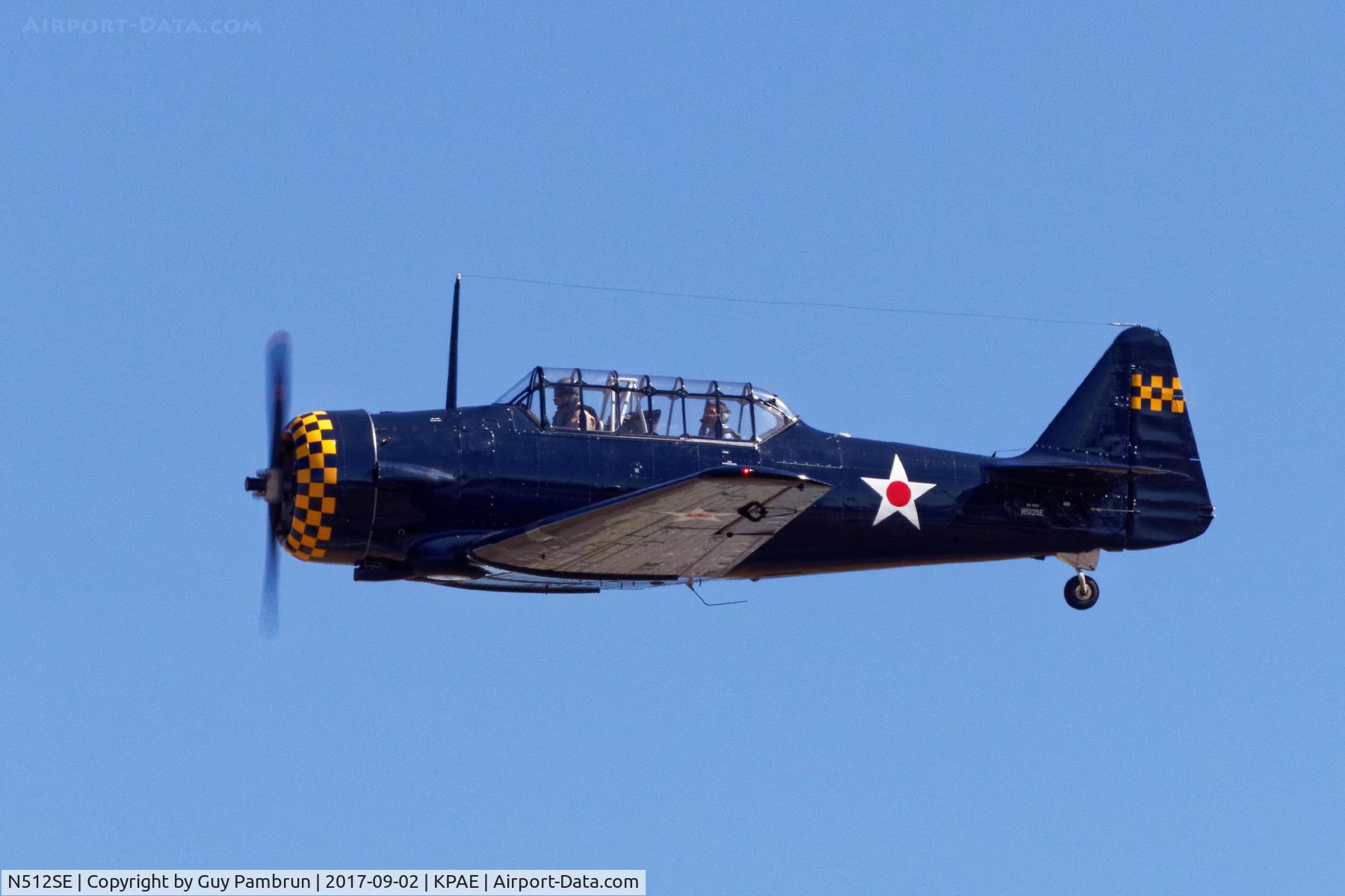 N512SE, 1958 North American AT-6A Texan C/N JS 88-9421, Vintage Aircraft Weekend @ Historic Flight Foundation
Payne Field, Mukilteo, WA Sept 2, 2017