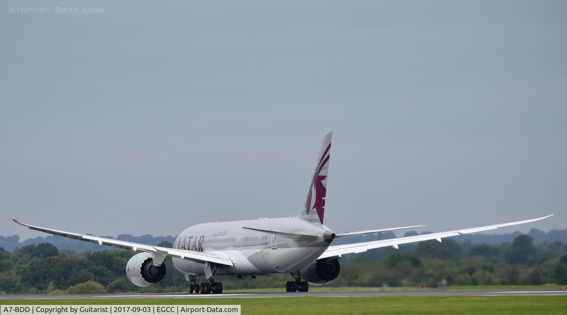 A7-BDD, 2016 Boeing 787-8 Dreamliner Dreamliner C/N 38348, At Manchester