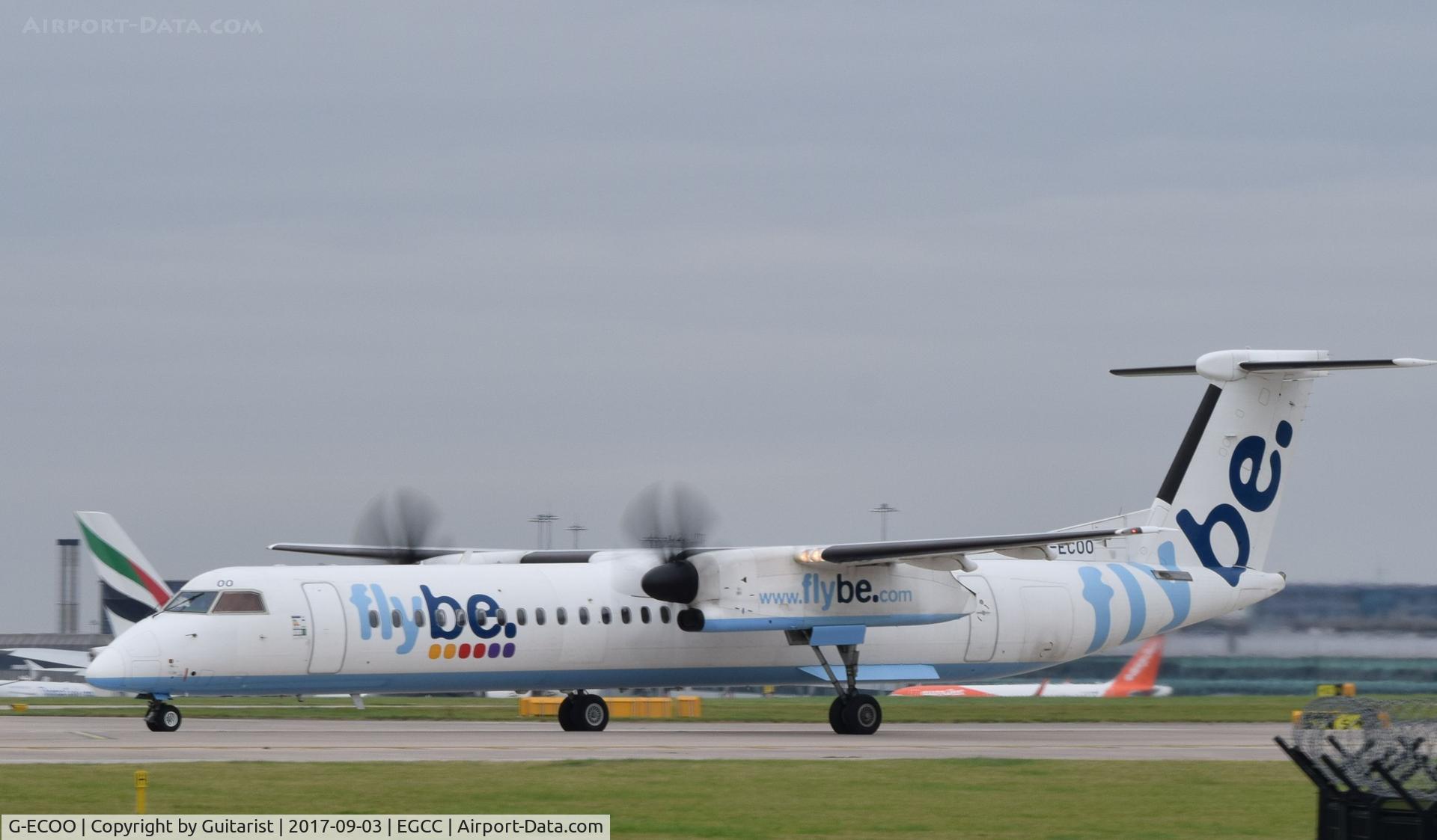 G-ECOO, 2009 De Havilland Canada DHC-8-402Q Dash 8 C/N 4237, At Manchester