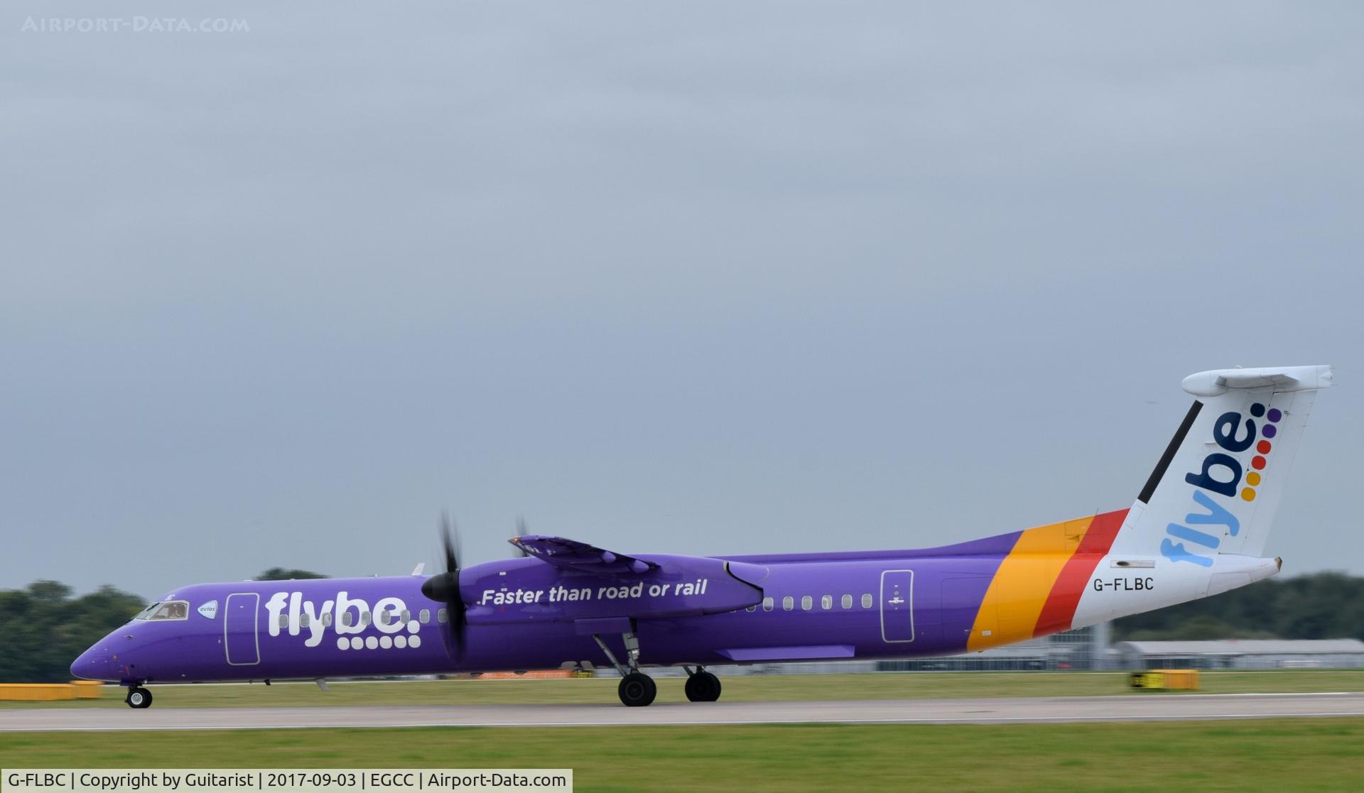 G-FLBC, 2009 De Havilland Canada DHC-8-402Q Dash 8 C/N 4257, At Manchester