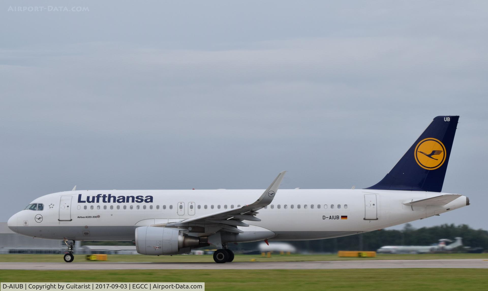 D-AIUB, 2014 Airbus A320-214 C/N 5972, At Manchester