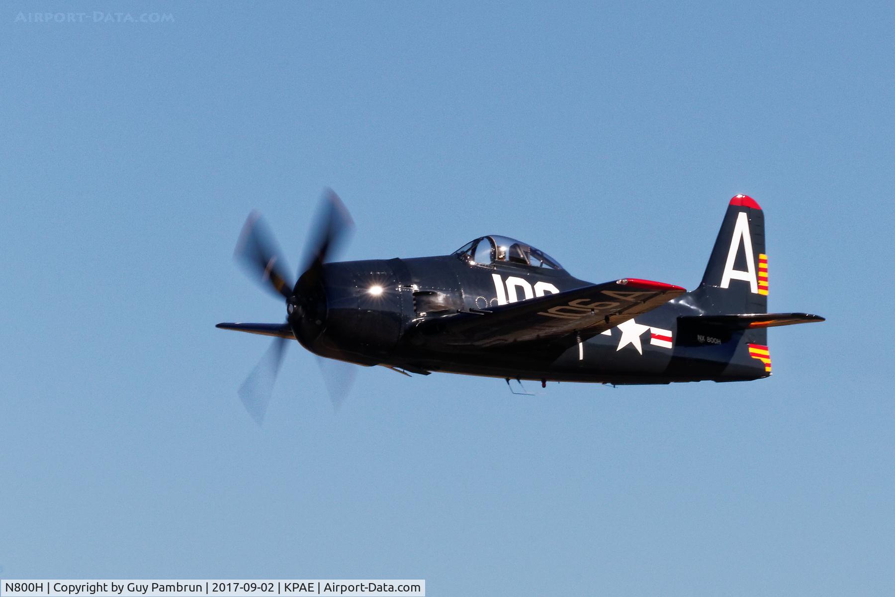 N800H, 1949 Grumman F8F-2 (G58) Bearcat C/N D.1126, Vintage Aircraft Weekend @ Historic Flight Foundation Payne Field, Mukilteo, WA Sept 2, 2017
