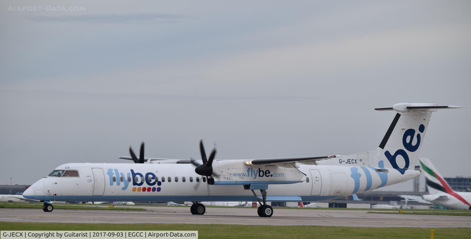 G-JECX, 2007 De Havilland Canada DHC-8-402Q Dash 8 C/N 4155, At Manchester