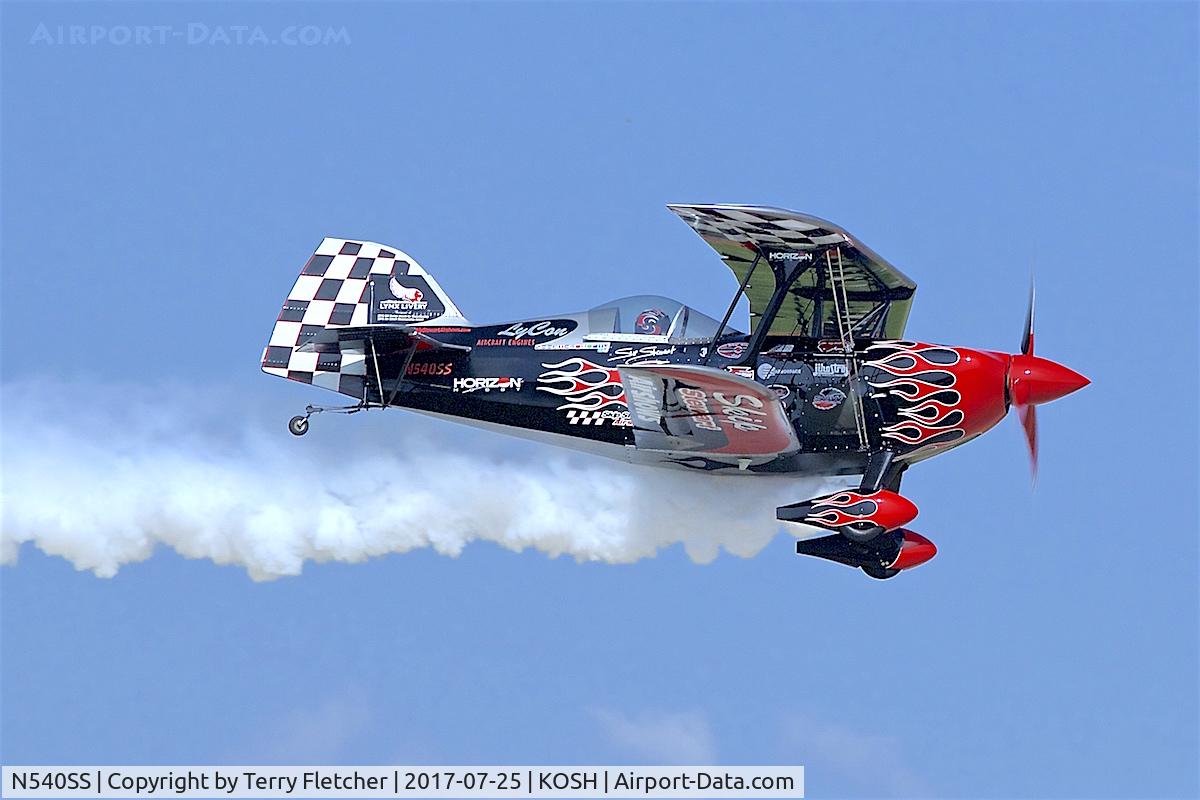 N540SS, 2011 Pitts S-2S Special C/N 006, at 2017 AirVenture at Oshkosh