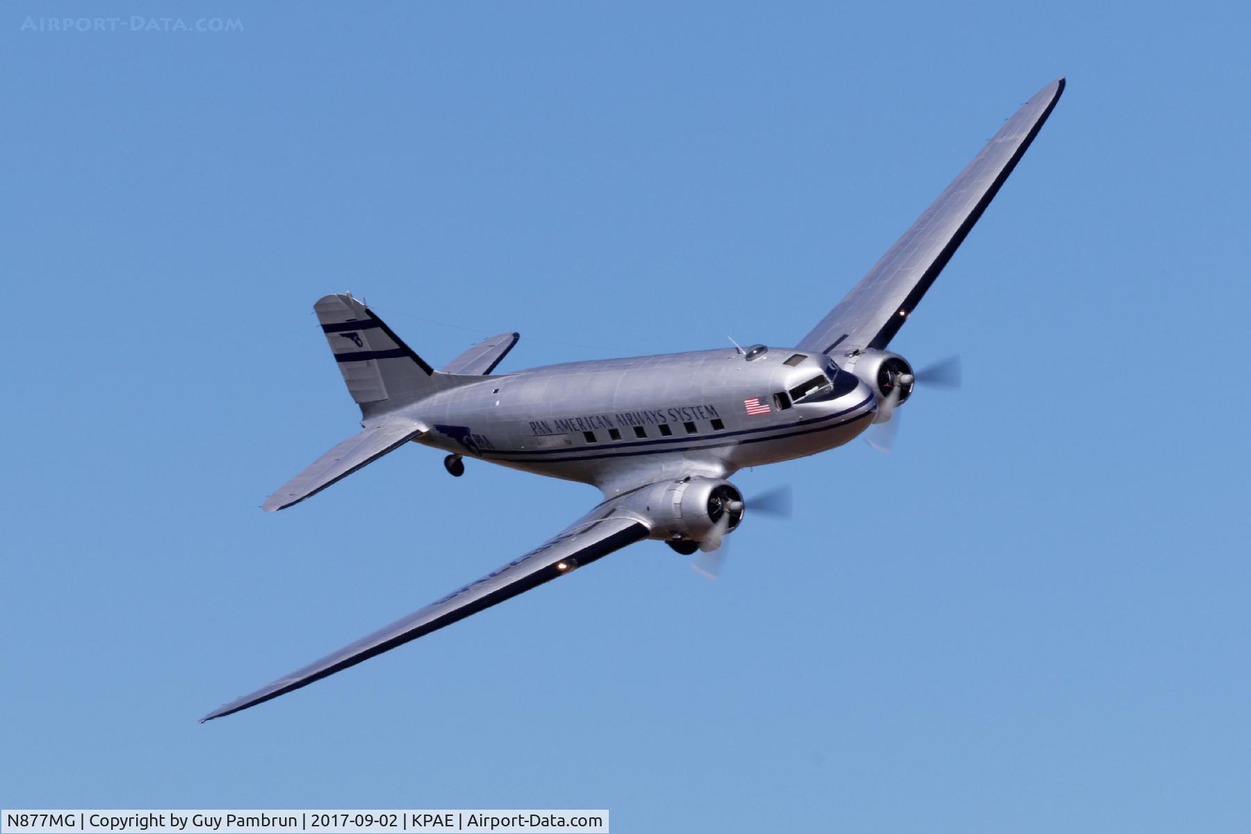 N877MG, 1949 Douglas DC-3C C/N 20806, Vintage Aircraft Weekend @ Historic Flight Foundation Payne Field, Mukilteo, WA Sept 2, 2017