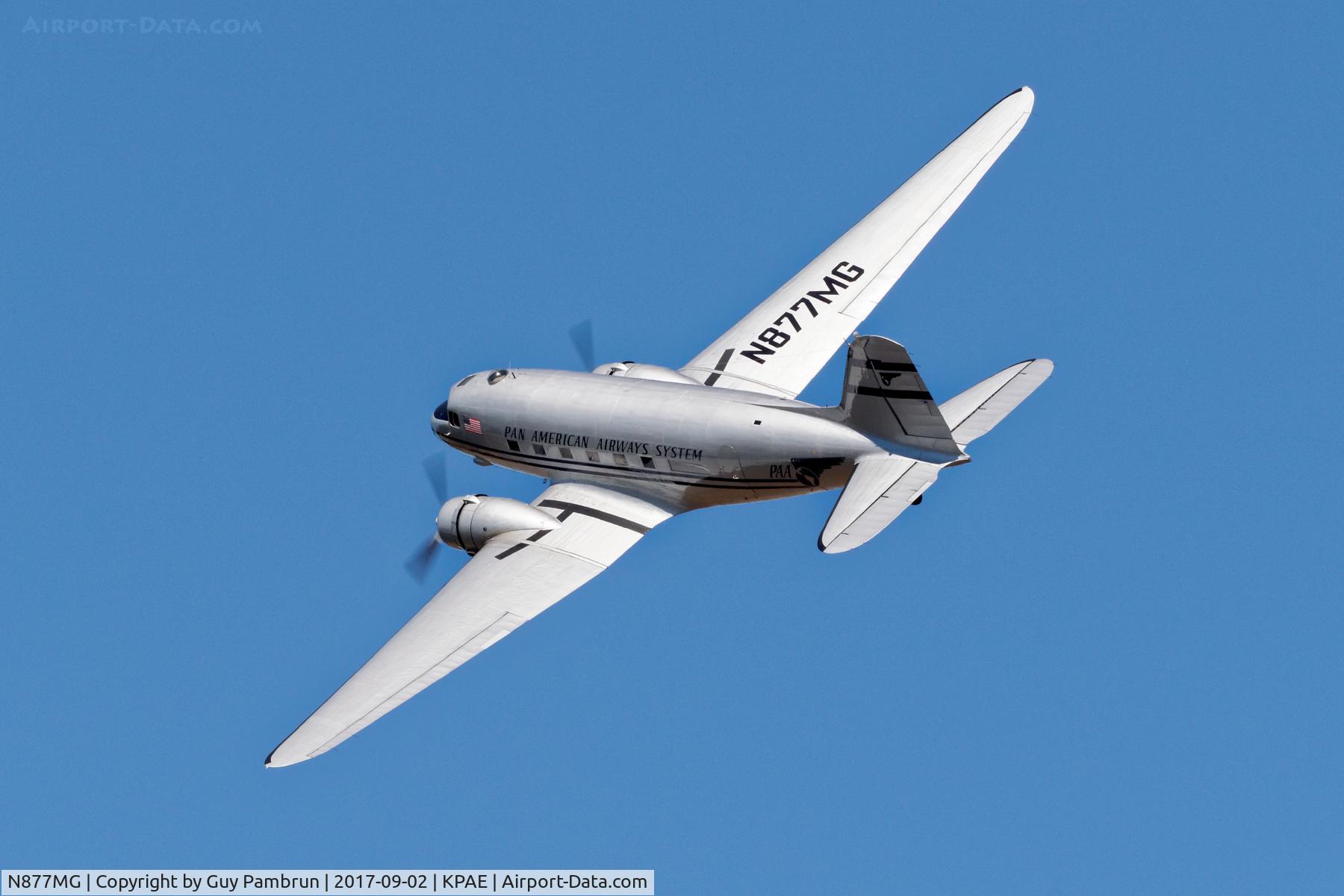 N877MG, 1949 Douglas DC-3C C/N 20806, Vintage Aircraft Weekend @ Historic Flight Foundation Payne Field, Mukilteo, WA Sept 2, 2017