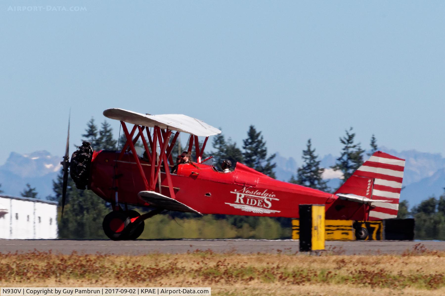 N930V, 1930 New Standard D-25 C/N 152, Vintage Aircraft Weekend @ Historic Flight Foundation Payne Field, Mukilteo, WA Sept 2, 2017