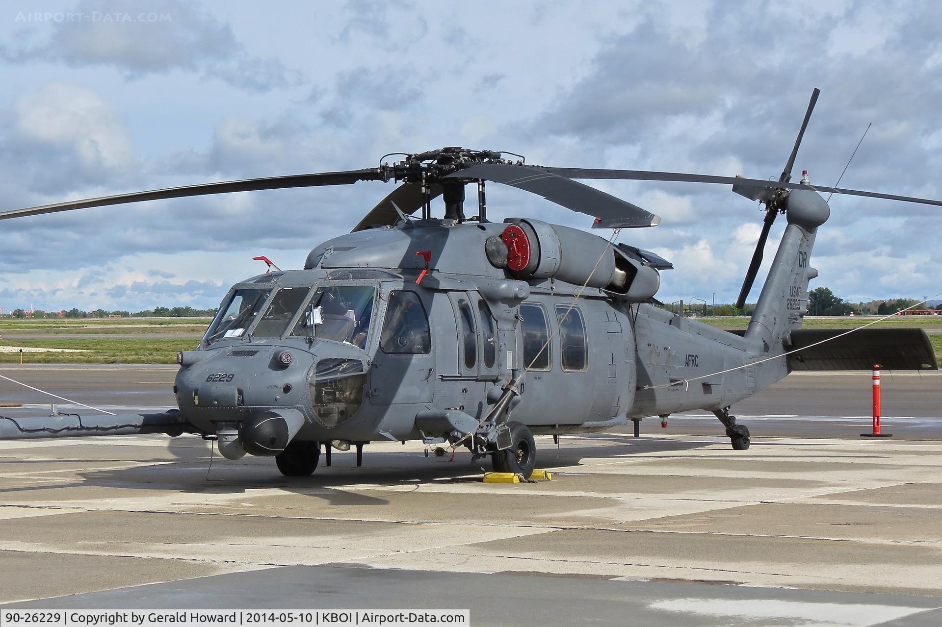 90-26229, 1990 Sikorsky HH-60G Pave Hawk C/N 70-1591, Parked on south GA ramp. 305th RS, Davis-Monthan AFB, AZ. (AFRC)