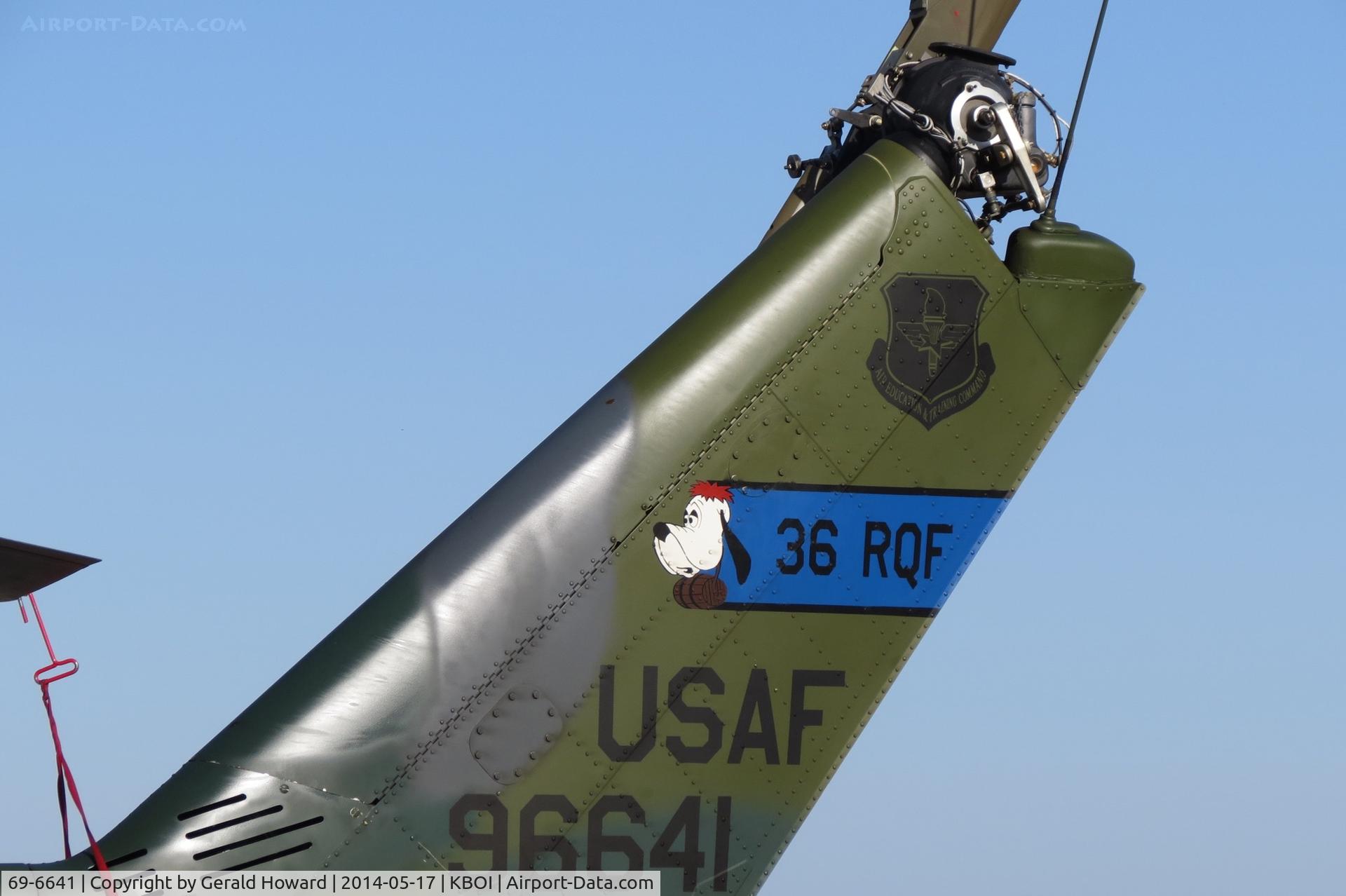 69-6641, 1969 Bell UH-1N Iroquois C/N 31047, 36th RQF, Fairchild AFB, WA.