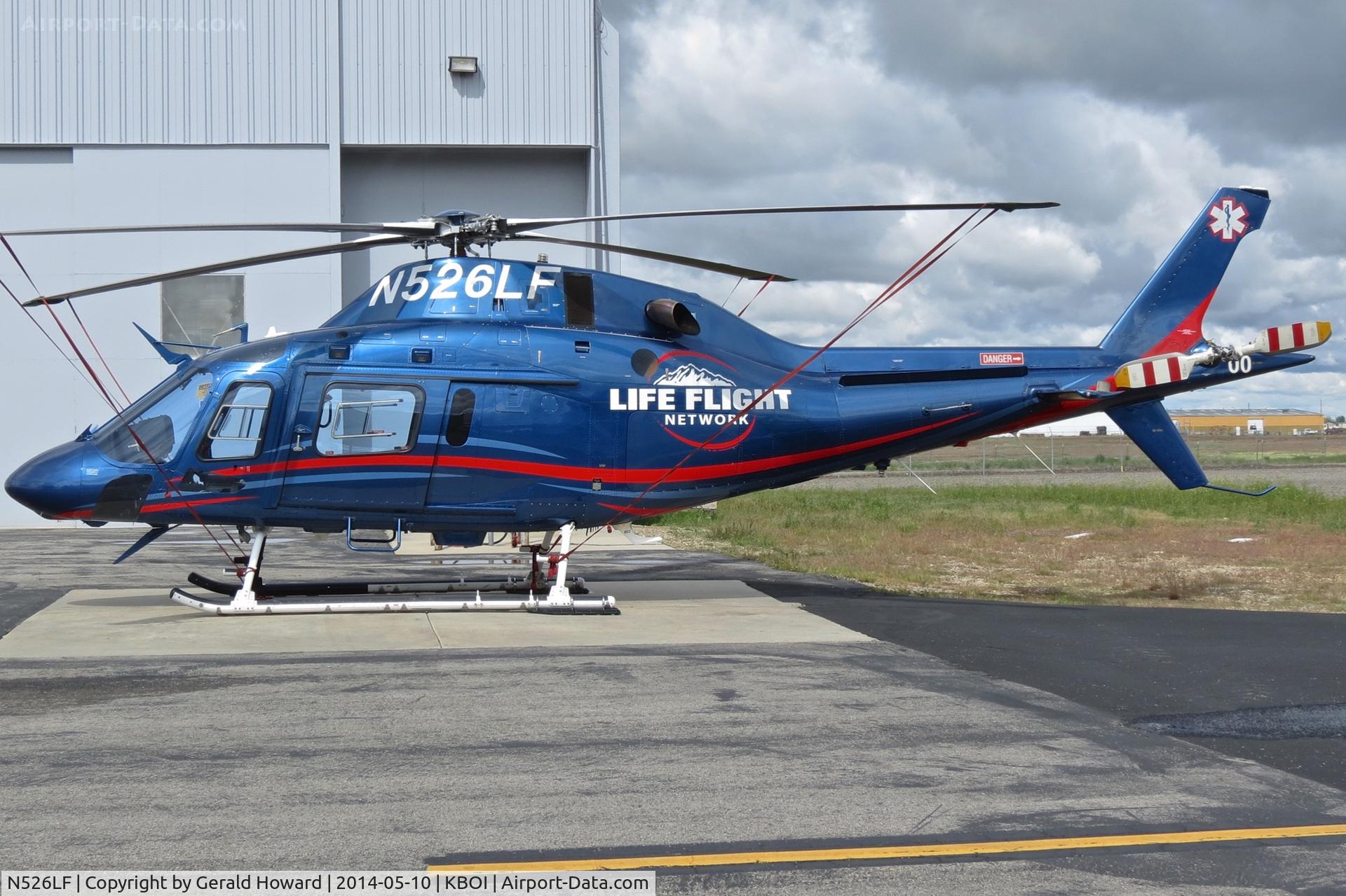 N526LF, 2013 AgustaWestland AW-119 MKII Koala C/N 14800, Parked on the Life Flight ramp.