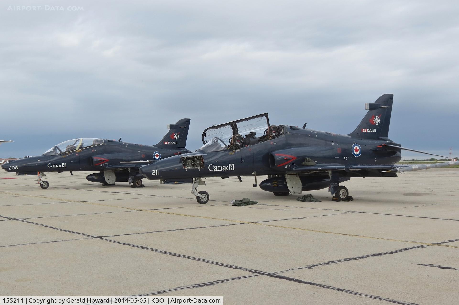 155211, 2000 BAE Systems CT-155 Hawk C/N IT019/705, Two Hawks from the No.2 CFFTS, Moose Jaw, Saskatchewan, Canada parked on the south GA ramp.